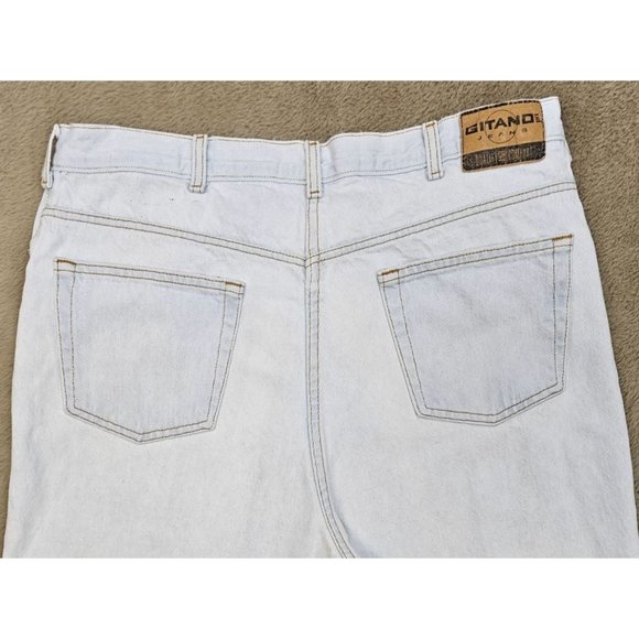 Vintage GITANO JEANS White Acid Washed 80's/90's Baggy Jeans *RARE* - Picture 8 of 10